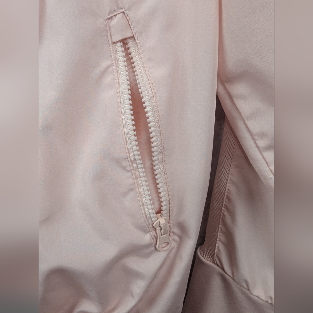 Zyia Bomber Hooded Jacket Blush Pink Size Large - Picture 4 of 11